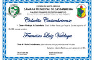 Título de Cidadão ao Srº FRANCISCO LUIZ VALDUGA
