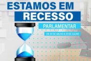 Legislativo entra em recesso